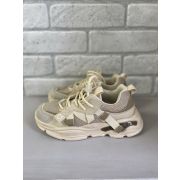 Кроссовки  Pixel облегченные в бежевом цвете с кожаной стелькой