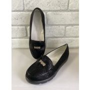 Туфли Том М черные для девочек на платформе