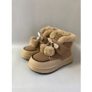 Ботинки на липучке Том мики зимние для девочек натуральная шерсть